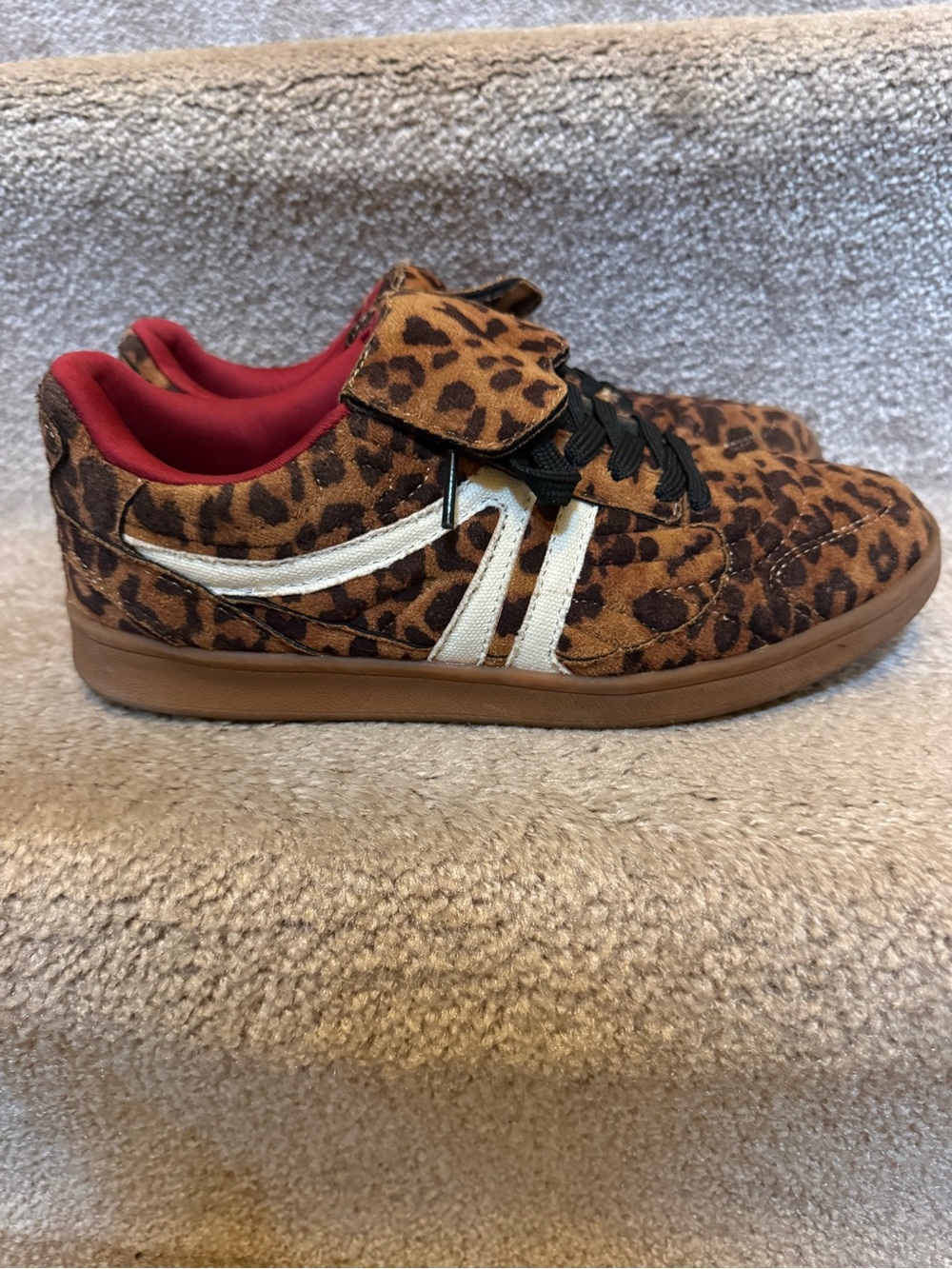 Steve Madden Leopard Print Casual Sneakers - Brown